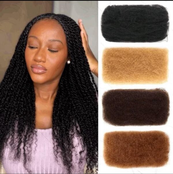 Premuim Human hair Afro Kinky Bulk